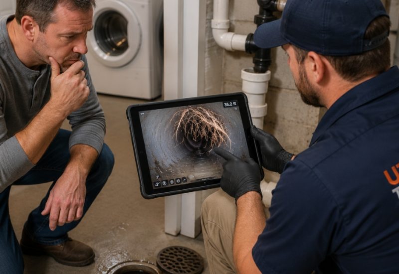 Utah Trenchless Explains How Sewer Camera Inspections Reveal Hidden Underground Line Problems